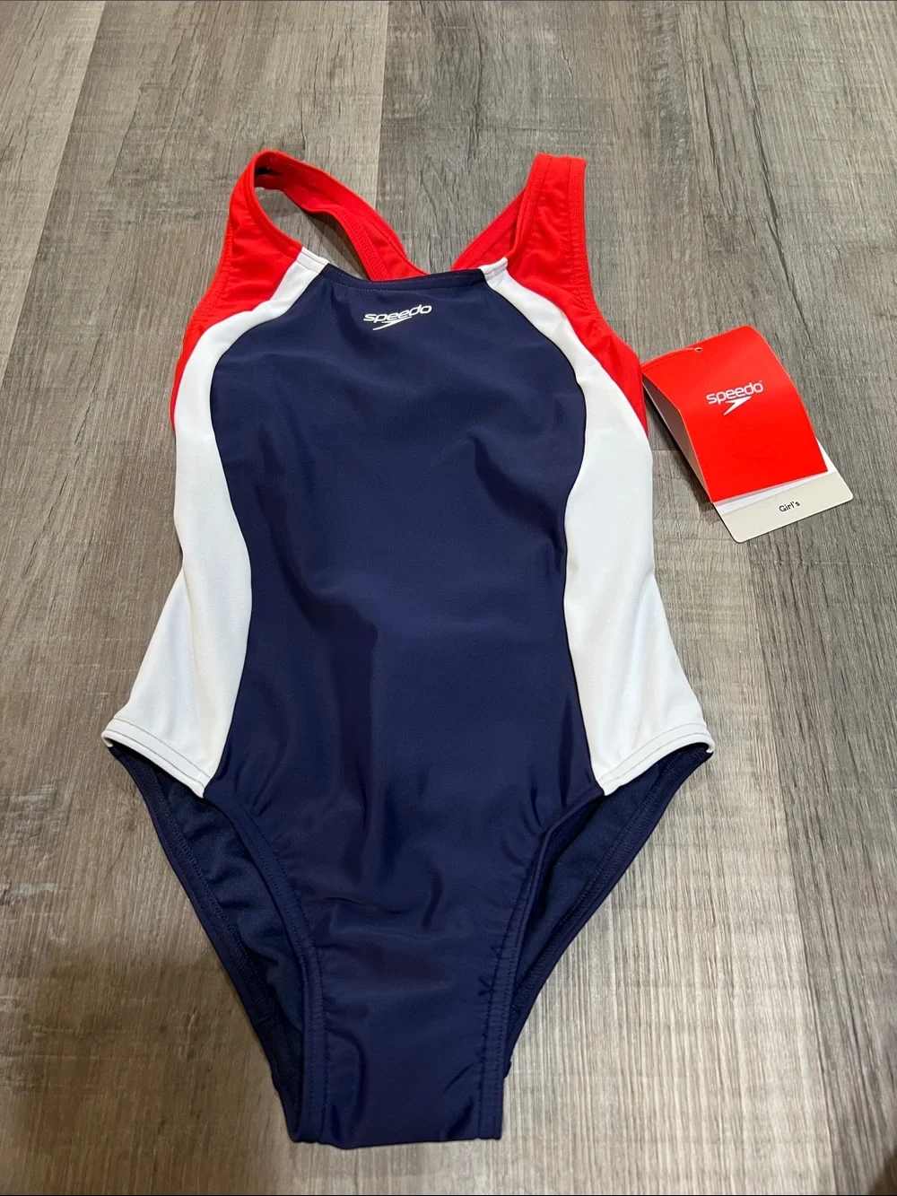NWT Girls’s Speedo one piece swimsuit size XXS (4-5)